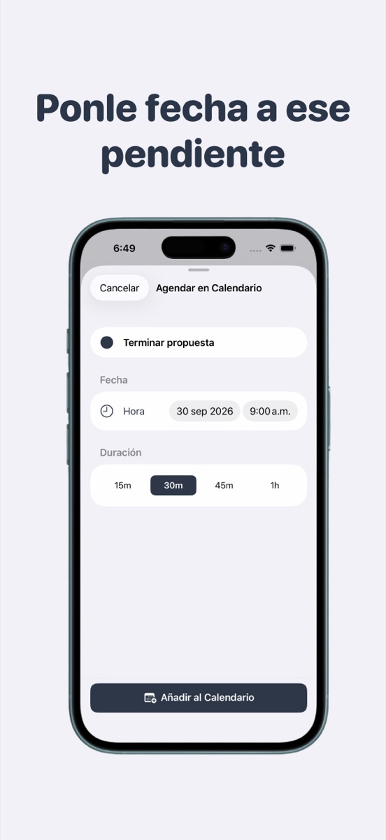 Asignando un bloque de tiempo a una burbuja